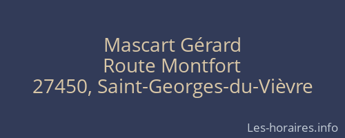 Mascart Gérard