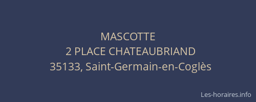 MASCOTTE