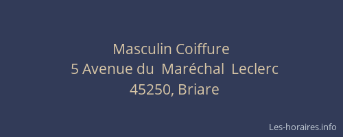 Masculin Coiffure