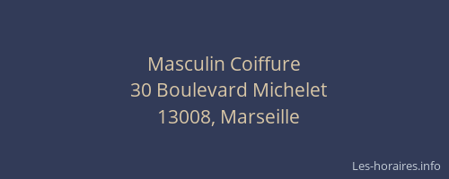Masculin Coiffure