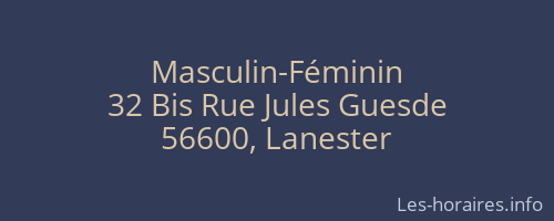 Masculin-Féminin