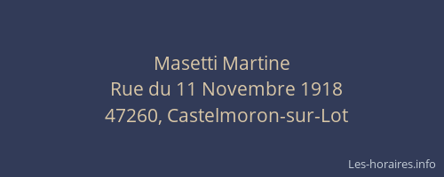 Masetti Martine