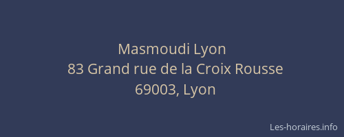 Masmoudi Lyon