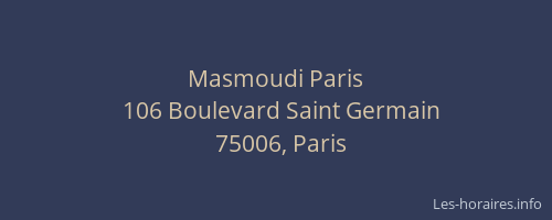 Masmoudi Paris