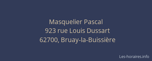 Masquelier Pascal