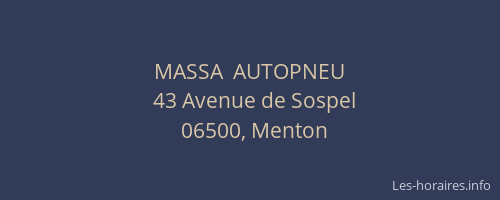 MASSA  AUTOPNEU