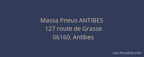 Massa Pneus ANTIBES