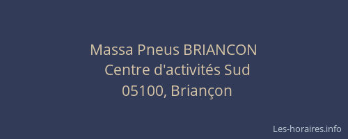 Massa Pneus BRIANCON