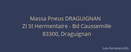 Massa Pneus DRAGUIGNAN