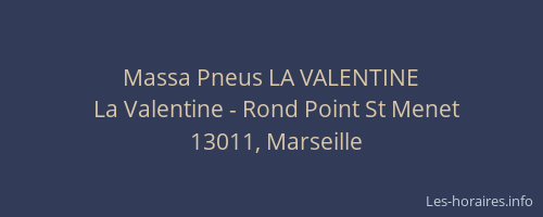 Massa Pneus LA VALENTINE