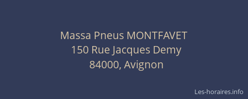 Massa Pneus MONTFAVET