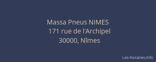 Massa Pneus NIMES