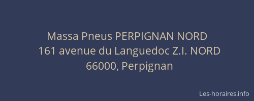 Massa Pneus PERPIGNAN NORD