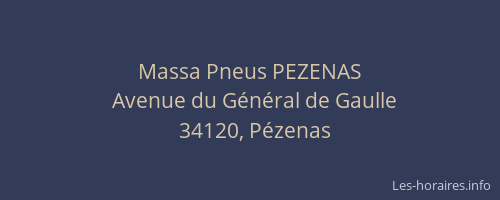 Massa Pneus PEZENAS
