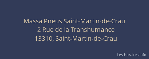 Massa Pneus Saint-Martin-de-Crau