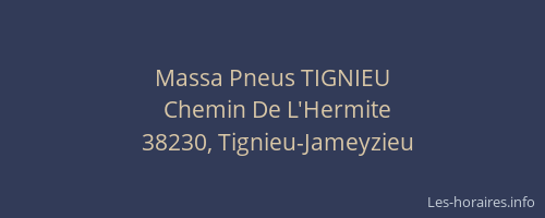 Massa Pneus TIGNIEU