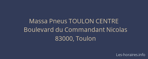 Massa Pneus TOULON CENTRE