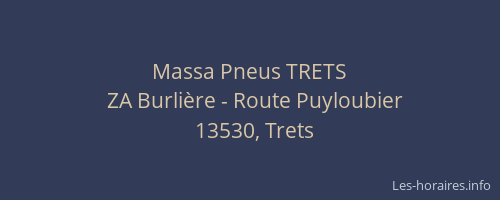Massa Pneus TRETS