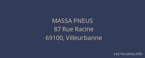 MASSA PNEUS