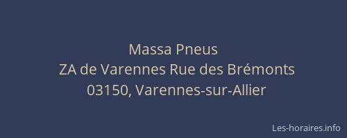 Massa Pneus