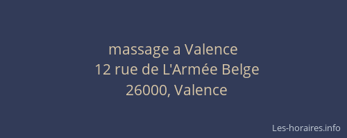 massage a Valence