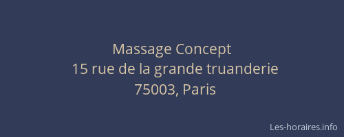 Massage Concept