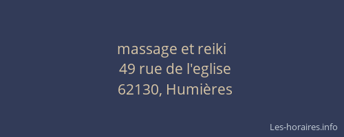 massage et reiki