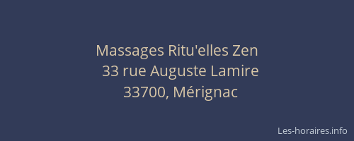 Massages Ritu'elles Zen
