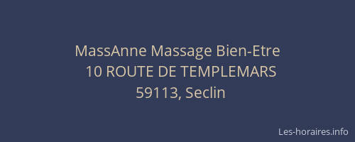MassAnne Massage Bien-Etre