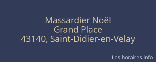 Massardier Noël