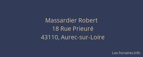 Massardier Robert