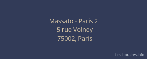 Massato - Paris 2