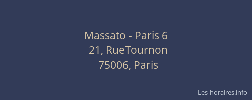 Massato - Paris 6