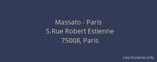 Massato - Paris