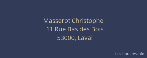 Masserot Christophe