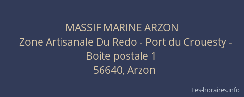 MASSIF MARINE ARZON
