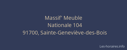 Massif' Meuble