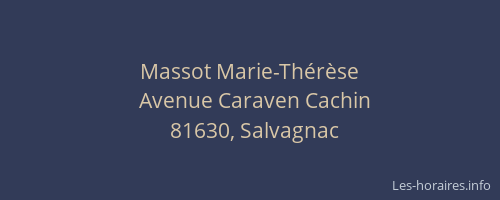 Massot Marie-Th&eacute;r&egrave;se