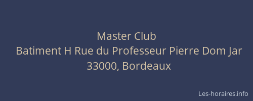 Master Club