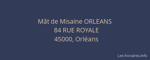Mât de Misaine ORLEANS