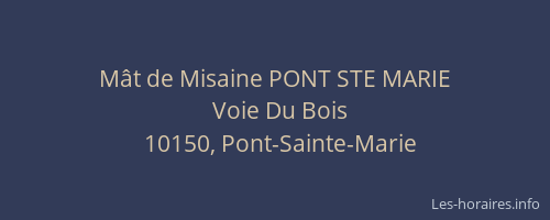 Mât de Misaine PONT STE MARIE