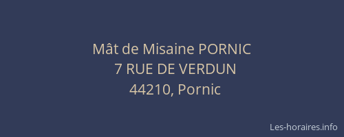 Mât de Misaine PORNIC
