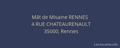 Mât de Misaine RENNES