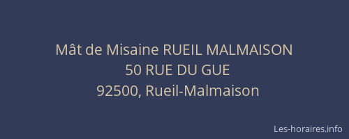Mât de Misaine RUEIL MALMAISON