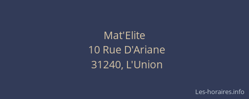 Mat'Elite