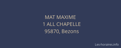MAT MAXIME