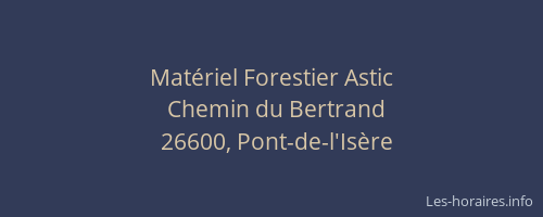 Matériel Forestier Astic