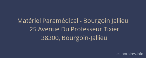 Matériel Paramédical - Bourgoin Jallieu