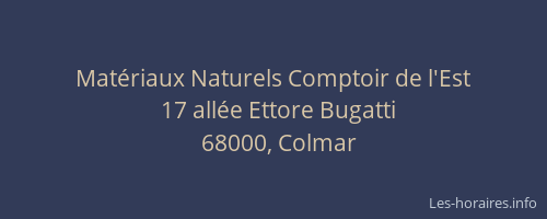 Matériaux Naturels Comptoir de l'Est