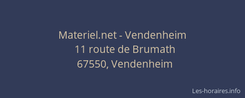 Materiel.net - Vendenheim